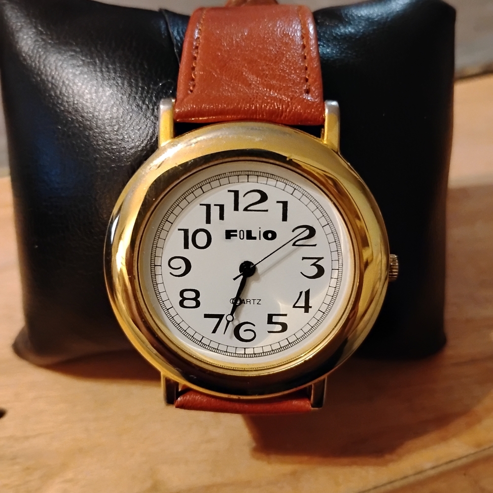 filoFAX Gold and Brown Women's Watch